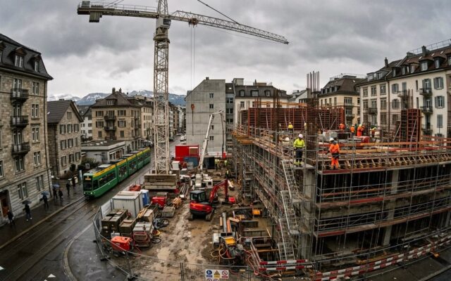 lanotizia svizzera cantiere urbano pioggia